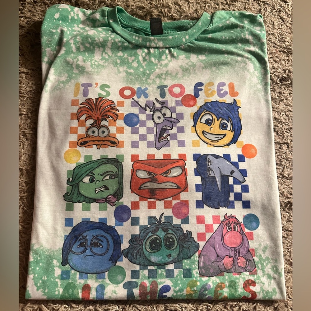 inside out bleached tee